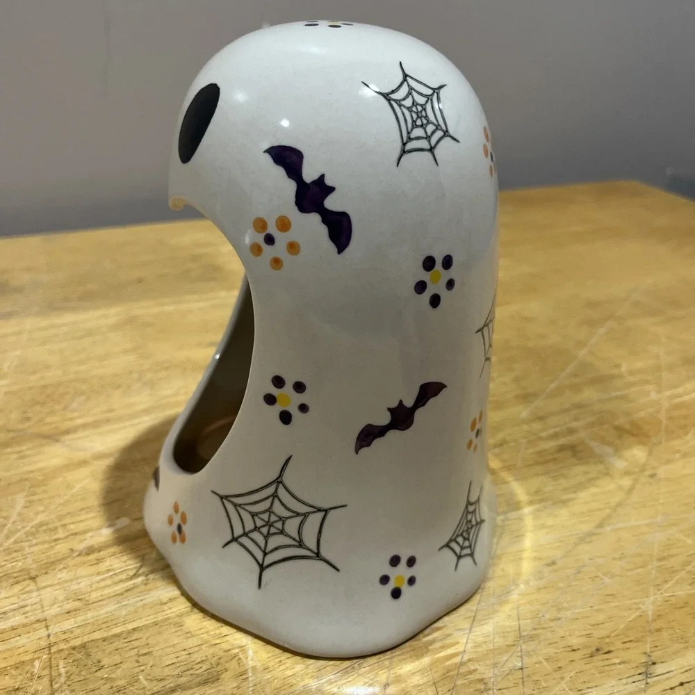 Temptations Halloween Boofetti Ghost Ceramic Sponge‎  Holder 7.25